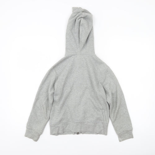 Polo Ralph Lauren Boys Grey Full Zip Hoodie Size 8 Cotton Blend