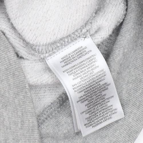 Polo Ralph Lauren Boys Grey Full Zip Hoodie Size 8 Cotton Blend