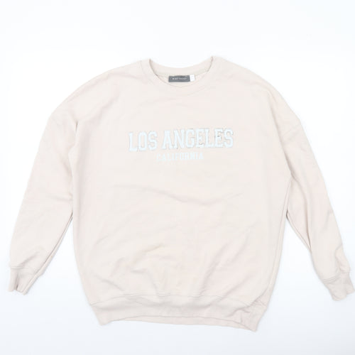 Mint Velvet Women's Beige Los Angeles Cotton Blend Sweatshirt Size S
