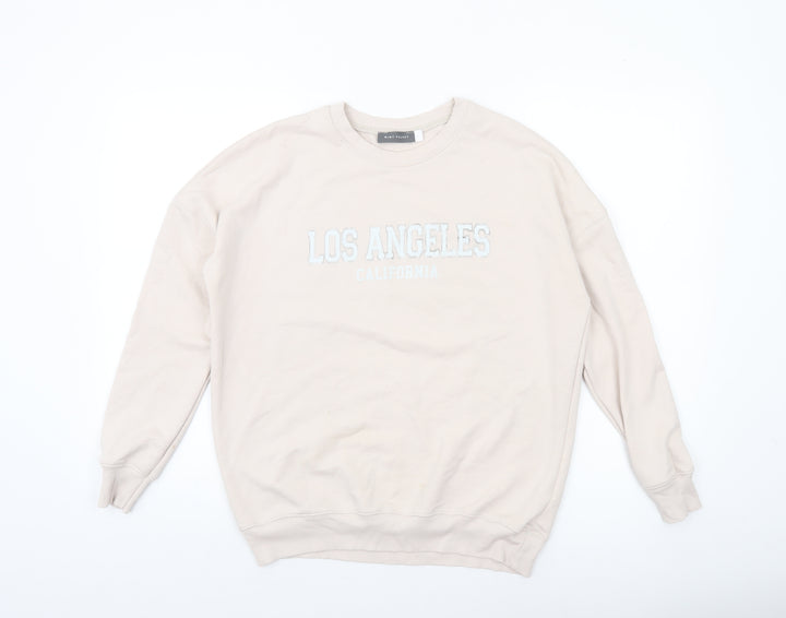 Mint Velvet Women's Beige Los Angeles Cotton Blend Sweatshirt Size S