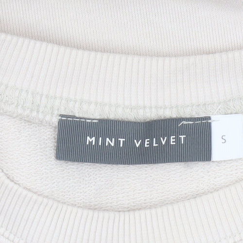 Mint Velvet Women's Beige Los Angeles Cotton Blend Sweatshirt Size S