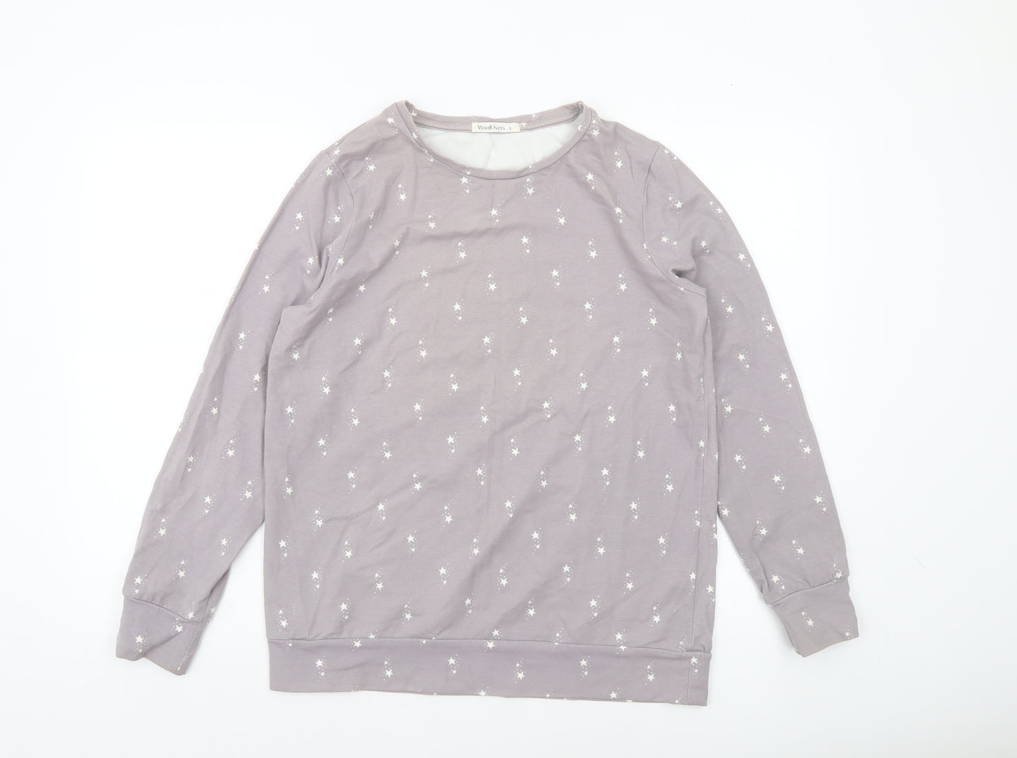 WoolOvers Women’s Grey Star Print Pullover Sweatshirt Small