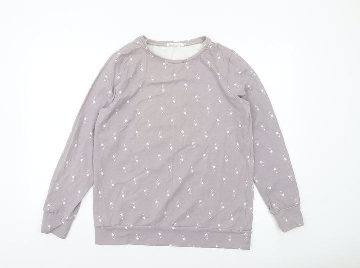 WoolOvers Women’s Grey Star Print Pullover Sweatshirt Small