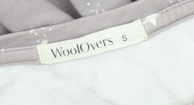 WoolOvers Women’s Grey Star Print Pullover Sweatshirt Small