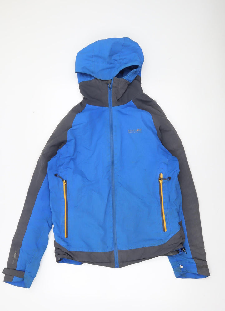 Regatta Men's Blue Hooded Softshell Windbreaker Jacket Size M
