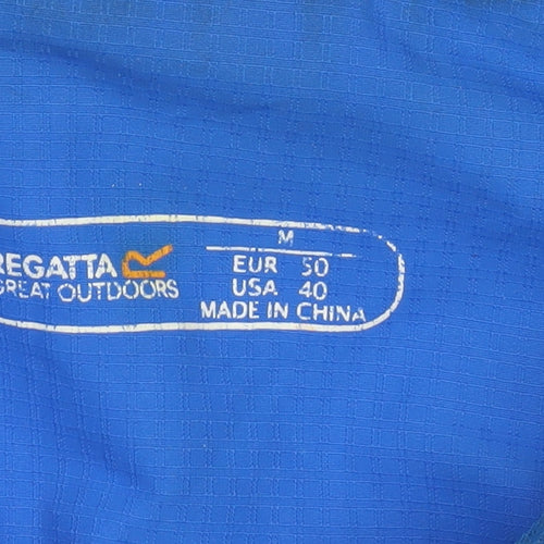 Regatta Men's Blue Hooded Softshell Windbreaker Jacket Size M