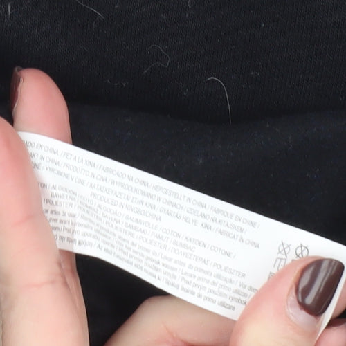 Beetlejuice Boys Black Pullover Hoodie 12-13 Years Graphic Print Fleece