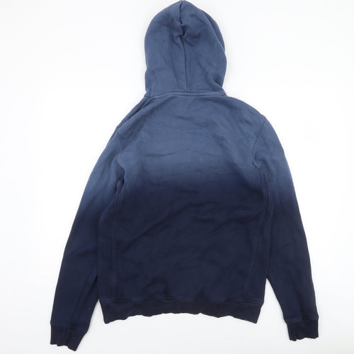 Next Men's Blue Pullover Hoodie Size M Cotton Blend Fleece