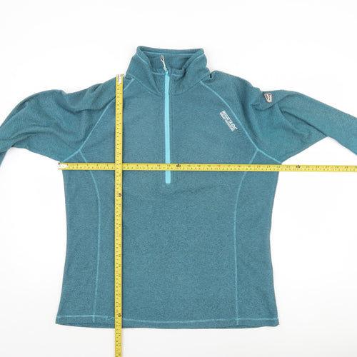 Regatta Great Outdoors Women Blue 1/2 Zip Pullover Sweatshirt UK 16