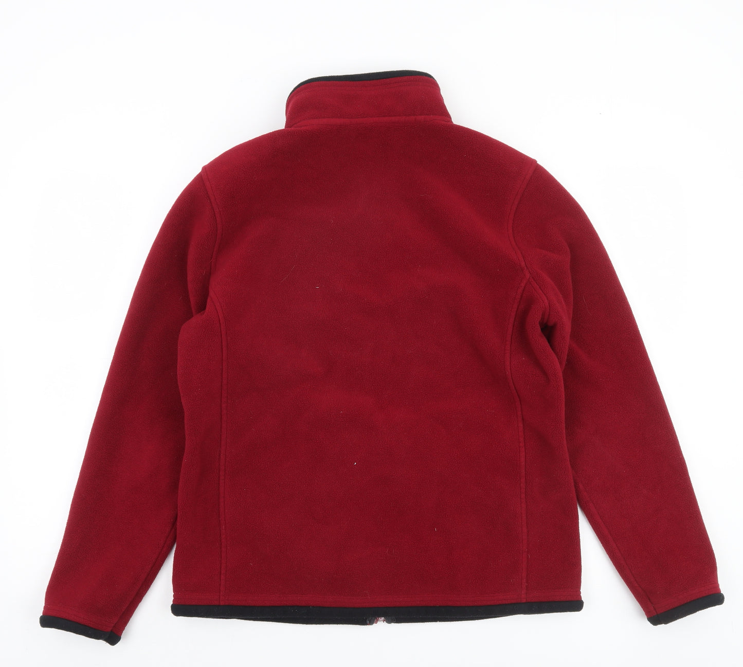 B.C. Clothing Women's Red Fleece Full Zip Jacket Size M