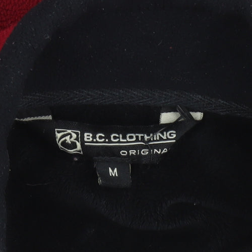 B.C. Clothing Women's Red Fleece Full Zip Jacket Size M
