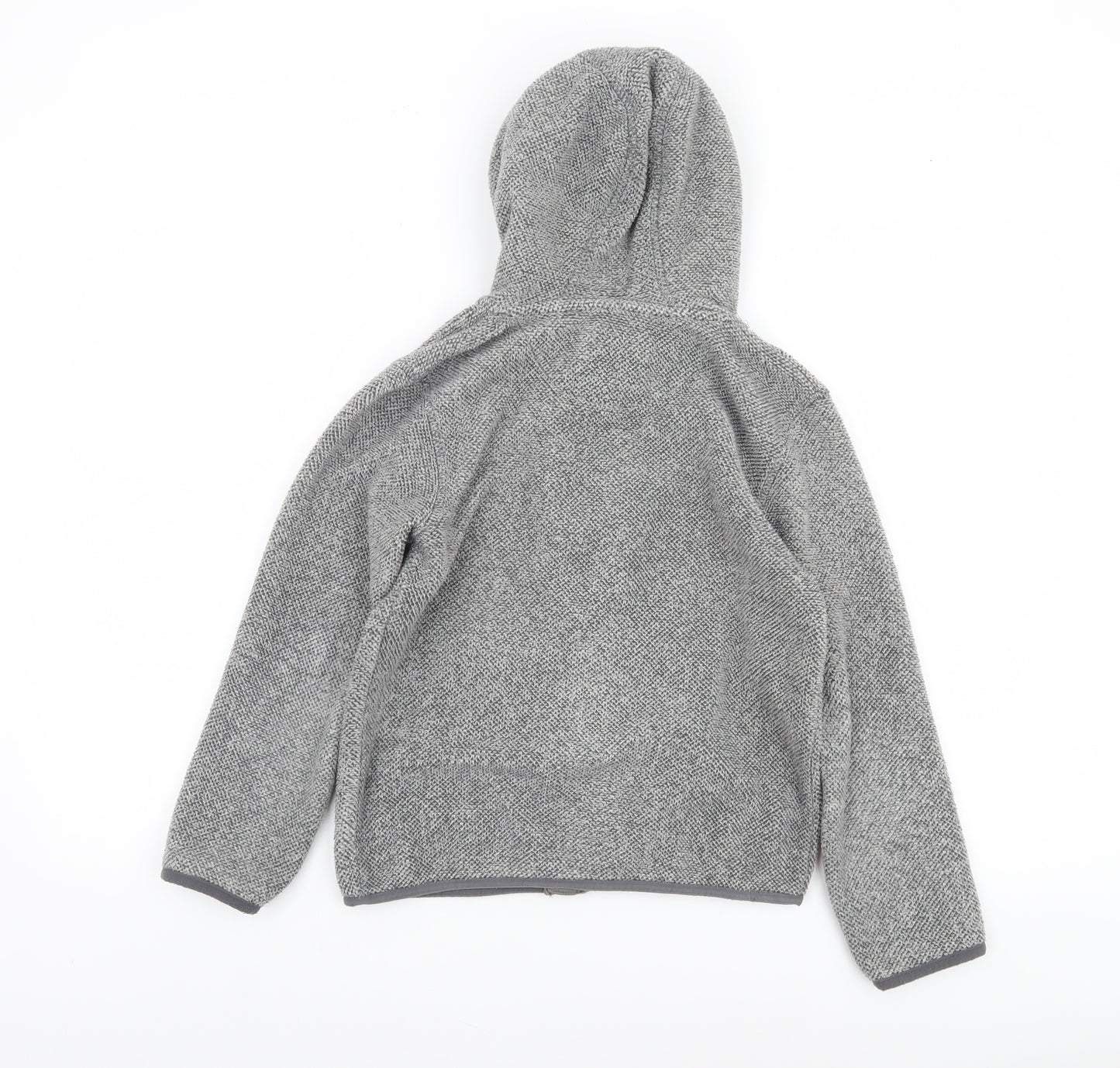 Weird Fish Boys Grey Full Zip Hoodie 9-10 Years Polyester Fleece Jacket
