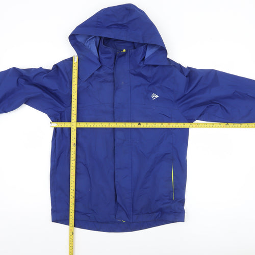 Dunlop Boys Blue Hooded Rain Coat Jacket 9-10 Years Regular Fit Waterproof