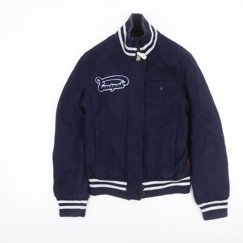 Eastpak Men’s Blue Wool Varsity Jacket Size S College Style