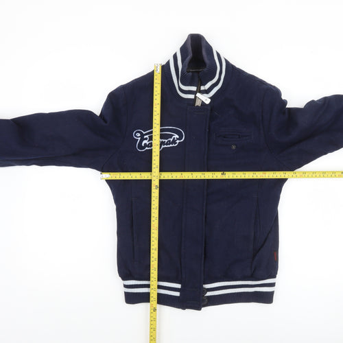 Eastpak Men’s Blue Wool Varsity Jacket Size S College Style