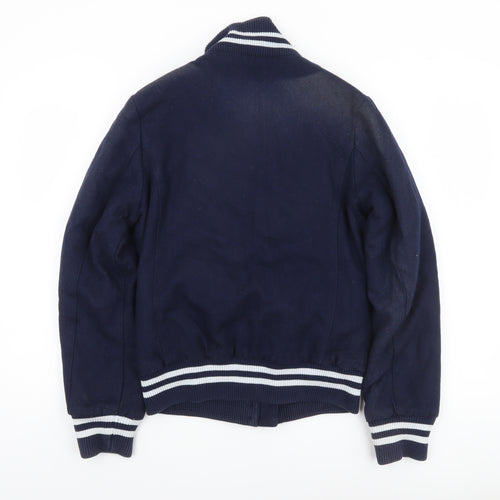 Eastpak Men’s Blue Wool Varsity Jacket Size S College Style