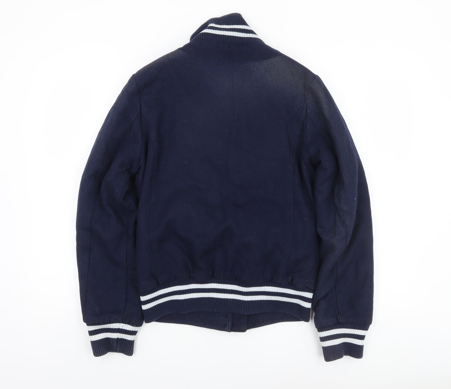 Eastpak Men’s Blue Wool Varsity Jacket Size S College Style