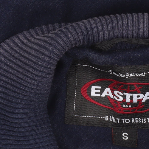 Eastpak Men’s Blue Wool Varsity Jacket Size S College Style