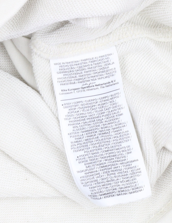 Nike Women White XL Pullover Sweatshirt Long Sleeve Relaxed Fit