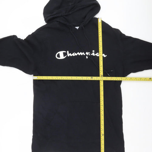 Champion Womens Black Medium Pullover Hoodie Authentic Cotton Athleticwear
