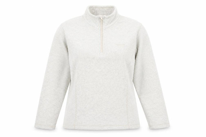 Regatta Women’s Beige 1/4 Zip Fleece Pullover UK 16 Warm Outdoor Sweatshirt