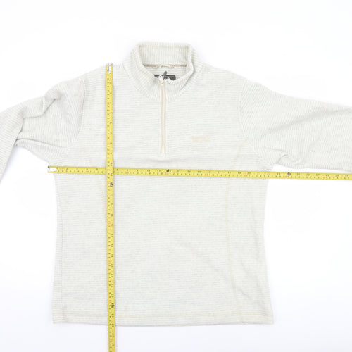 Regatta Women’s Beige 1/4 Zip Fleece Pullover UK 16 Warm Outdoor Sweatshirt
