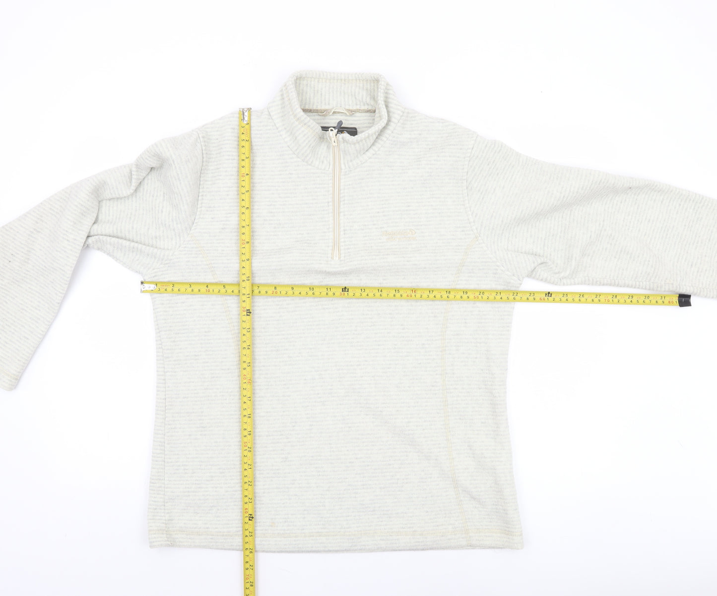 Regatta Women’s Beige 1/4 Zip Fleece Pullover UK 16 Warm Outdoor Sweatshirt