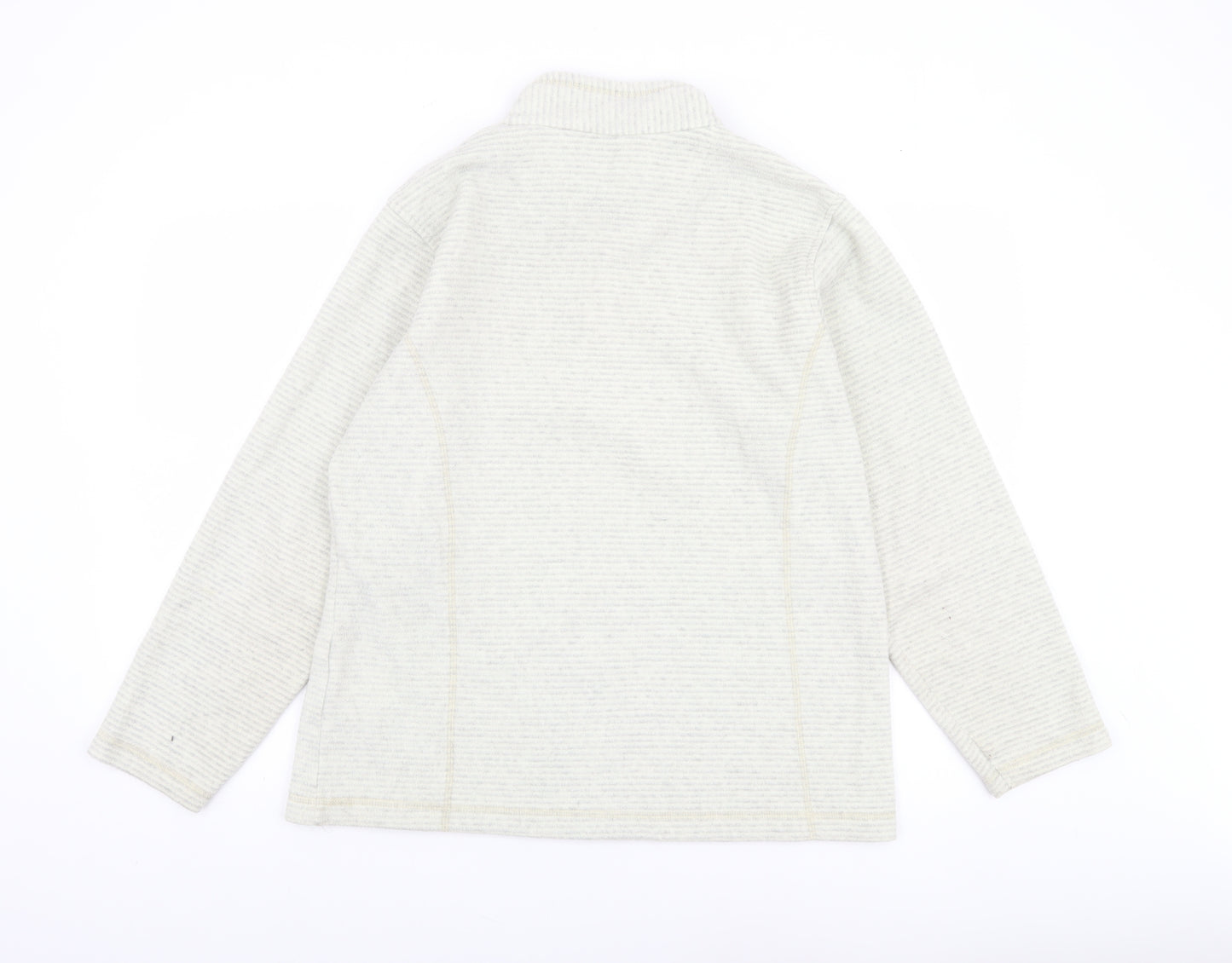 Regatta Women’s Beige 1/4 Zip Fleece Pullover UK 16 Warm Outdoor Sweatshirt