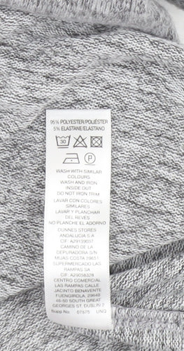 Savida Women Grey Beaded Long Sleeve Pullover Jumper Size L