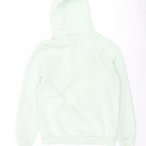 Prè London Men's Green Small Pullover Hoodie Fleece Cotton Blend