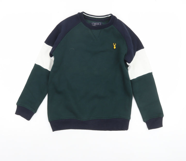 Next Boys Multicoloured Cotton Blend Crew Neck Sweatshirt 9 Years