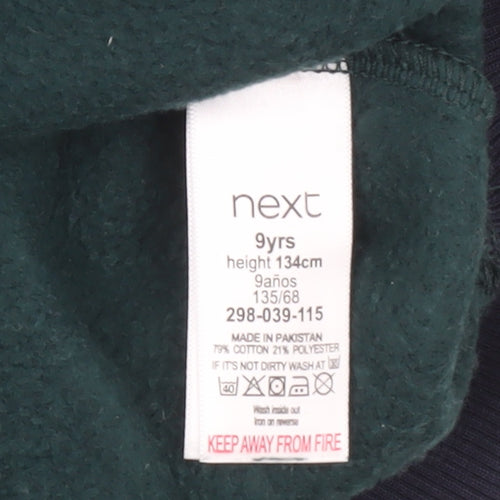 Next Boys Multicoloured Cotton Blend Crew Neck Sweatshirt 9 Years