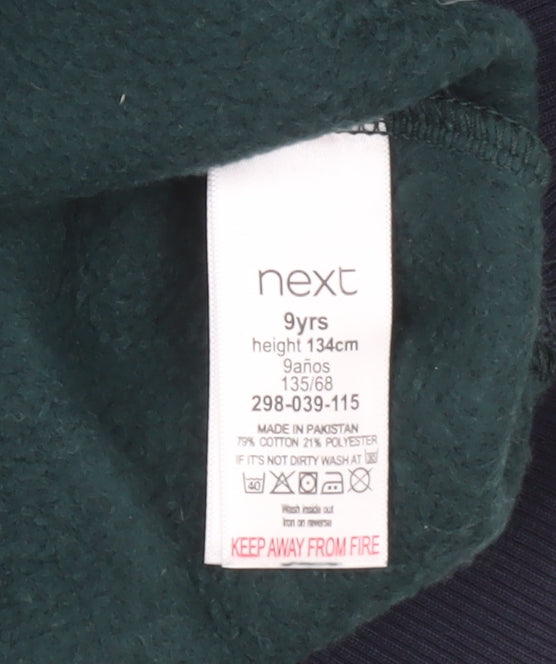 Next Boys Multicoloured Cotton Blend Crew Neck Sweatshirt 9 Years