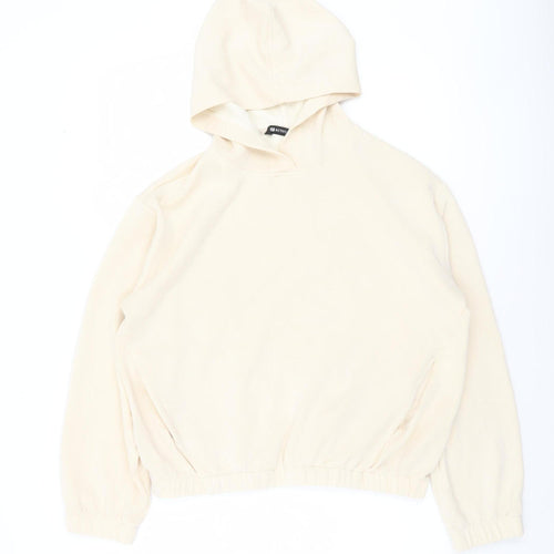 F&F Active Women Beige Pullover Hoodie Size M Viscose Blend