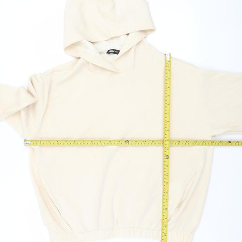 F&F Active Women Beige Pullover Hoodie Size M Viscose Blend