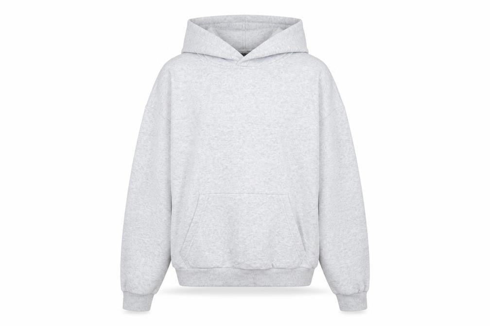 H&M Girls Grey Pullover Hoodie 11-12 Years Cotton Blend Fleece