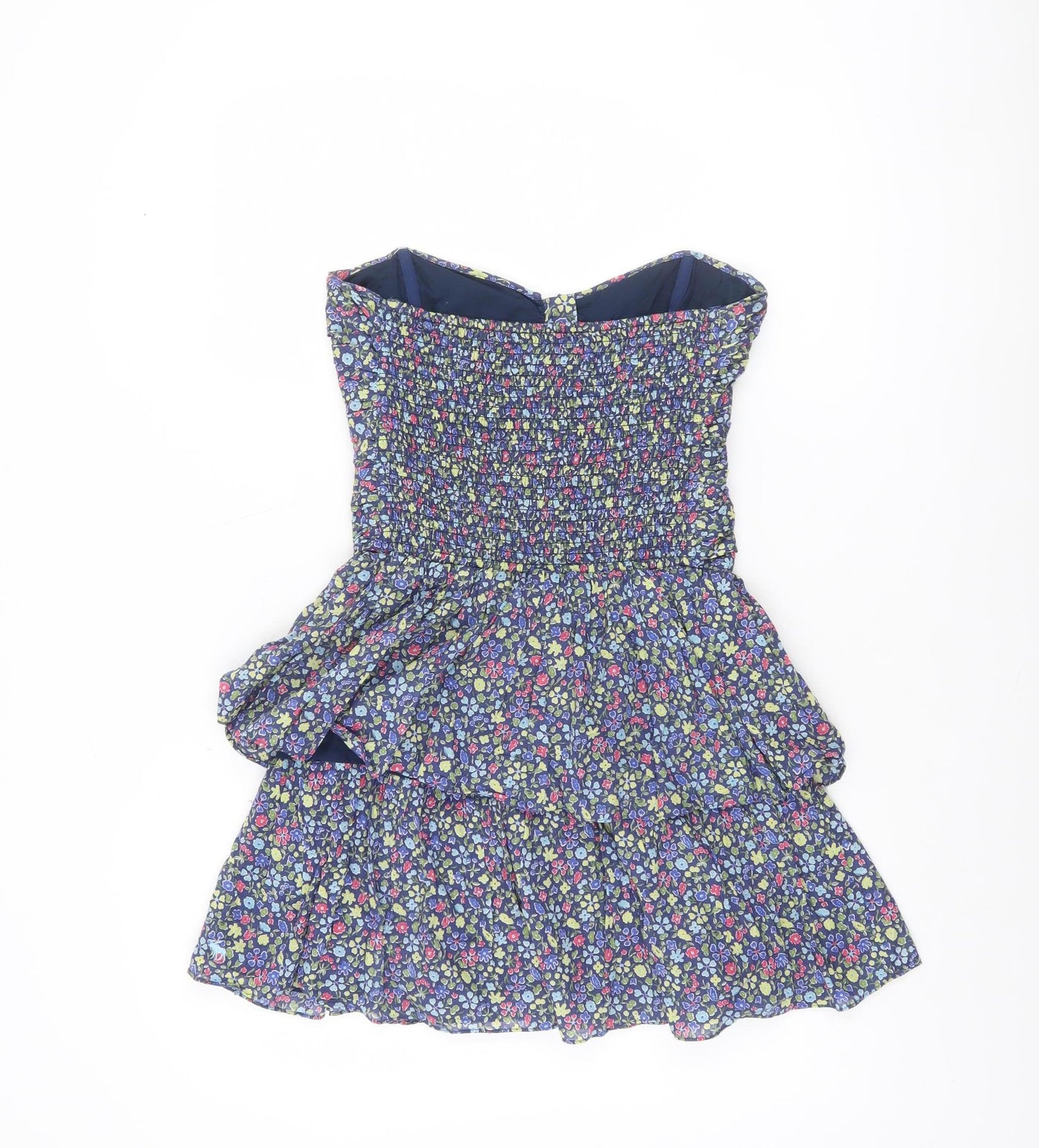 Abercrombie & Fitch Womens Multicoloured Floral Strapless Short Dress M