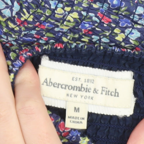 Abercrombie & Fitch Womens Multicoloured Floral Strapless Short Dress M