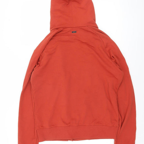 Adidas SLVR Women's Red Full Zip Hoodie Size L Cotton