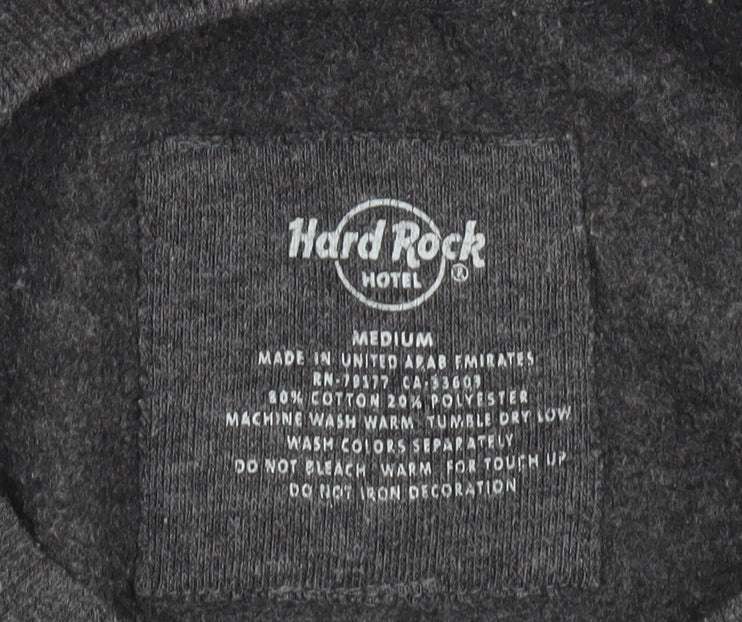Hard Rock Hotel Orlando Men's Grey Medium Crew Neck Sweatshirt