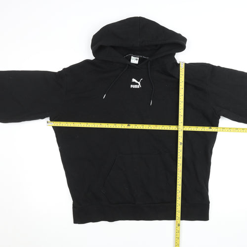 Puma Men’s Black Pullover Hoodie Size L Regular Fit Sportswear