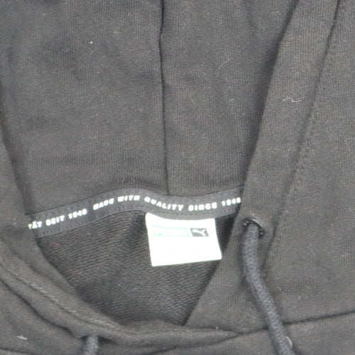 Puma Men’s Black Pullover Hoodie Size L Regular Fit Sportswear