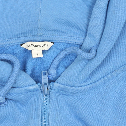 C&A Clockhouse Men's Blue Full Zip Hoodie S Sports Baseball Graphic