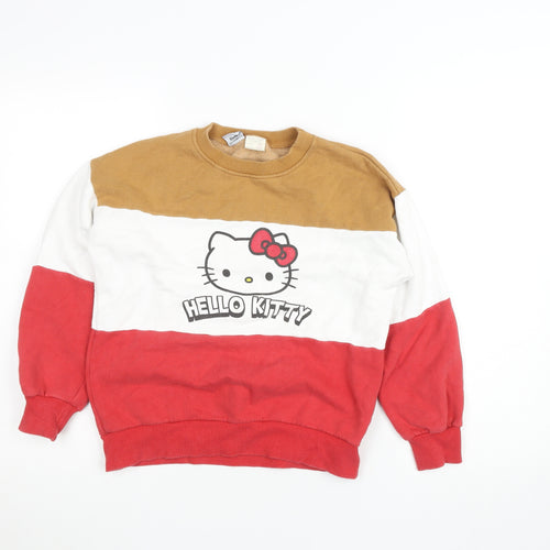 Zara Kids Girls Multicoloured Hello Kitty Pullover Sweatshirt 10 Years