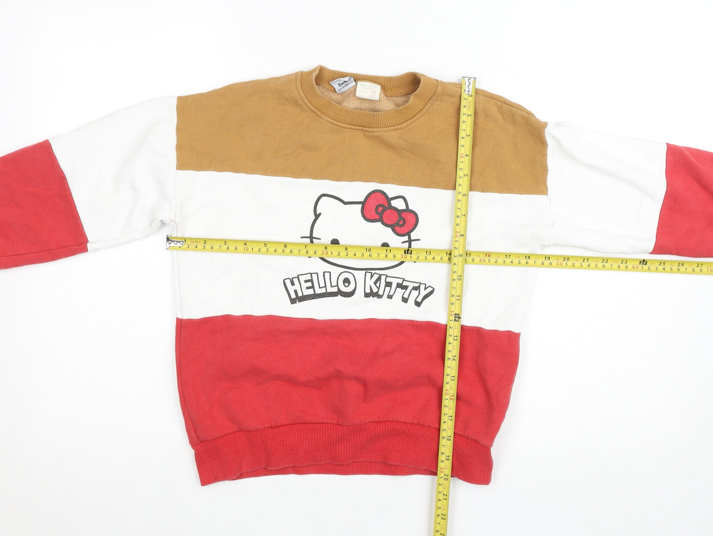 Zara Kids Girls Multicoloured Hello Kitty Pullover Sweatshirt 10 Years