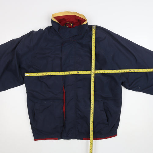 Fruit of the Loom Men's Blue L Windbreaker Jacket Casual Sport