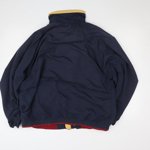 Fruit of the Loom Men's Blue L Windbreaker Jacket Casual Sport