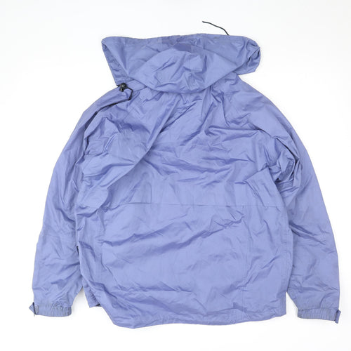 Travelling Light Womens Blue Waterproof Hooded Rain Jacket S