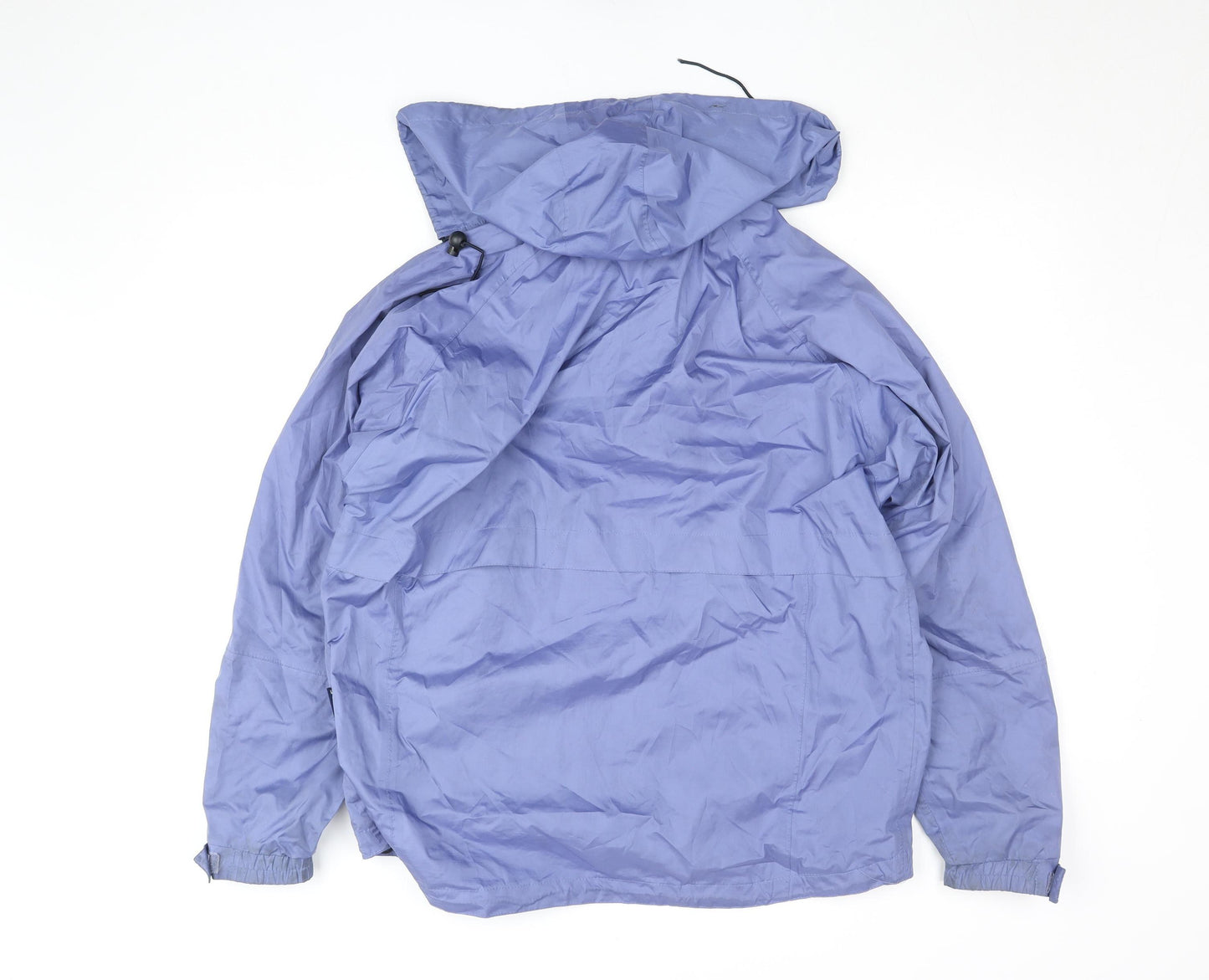 Travelling Light Womens Blue Waterproof Hooded Rain Jacket S