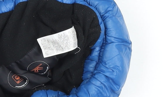 River Island Boys Blue Hooded Puffer Jacket 2-3 Years Winter Coat